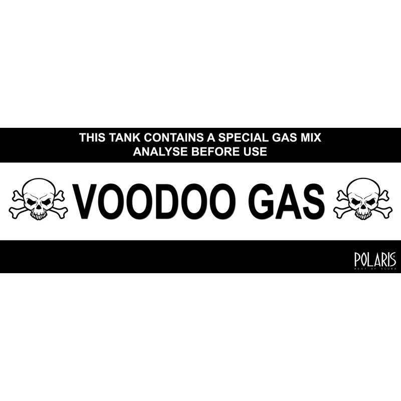Tauchflaschen Aufkleber "Voodoo Gas"